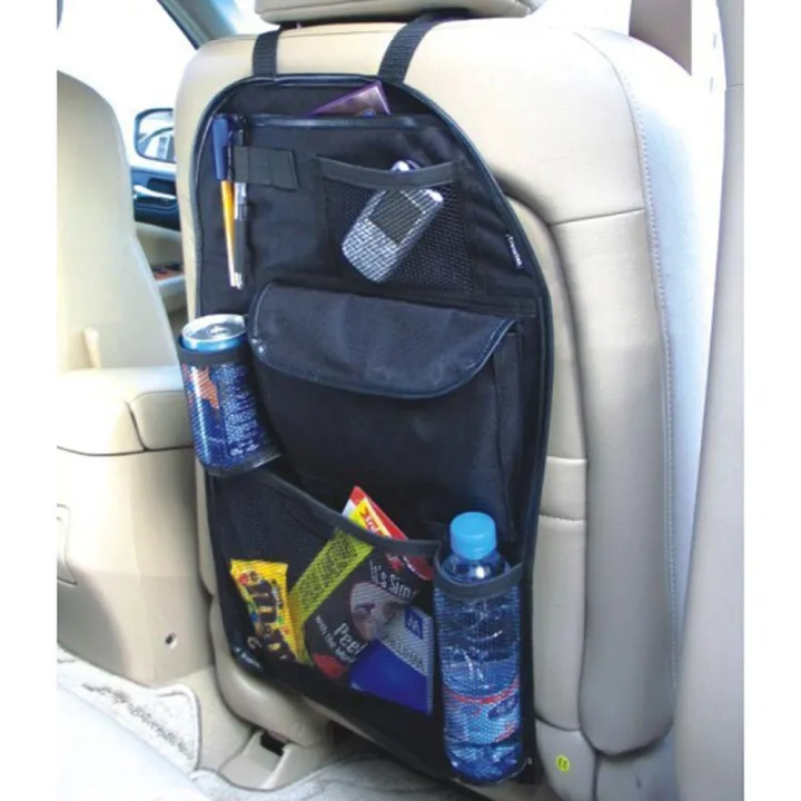 Car / Vehicle Back Seat Storage Bag / Multi Pocket Organizer Adjustable Seat Strap (cbso)