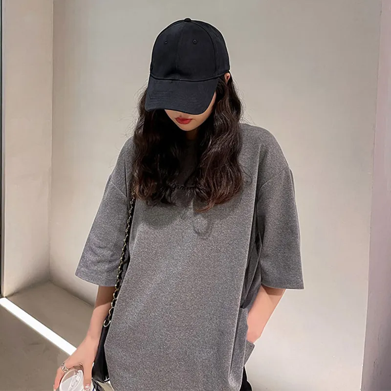 Women Long Brim Baseball Hat Cotton Outdoor Sun Visors Solid Color Adjustable Peaked Cap Fashion Casual Girl Bonnet casquette Daraz .bd