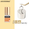 ANJOSIRMA 1 Seconds Fast Drying Strong Eyelash Extension Glue Low Smell Sensitive Retention 5 8 minggu alat solek mudah untuk memohon. 