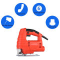 710W 0-3000r/min Single Control/Speed Control Electric Corded Jigsaw Cutting Machine Cutting Wood/Steel/Plastic Mini Jigsaw Woodworking-Speed Control. 