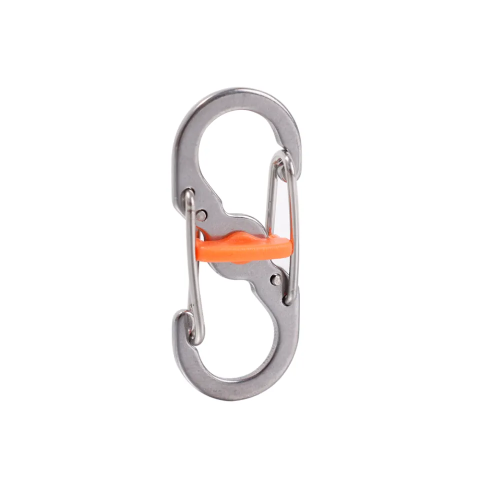 Tiger Hook Lock Carabiner,5 Pack Clip Keyring Aluminum Locking Carabiners Camp Camping Snap Hook