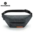 ROCKBROS Cycling Bag 1.5L Capacity Light Weight Chest Pack Adjustable Straps Multi-function Waist Packs Outdoor Bike Accessories. 