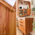 Wooden cabinet sticker waterproof thickened moisture proof door wallpaper oil proof wood table decor.