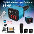 16MP 1080P USB C-mount Digital Industry Video Microscope Camera Zoom Lens -. 