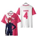 3D Printed Blue Lock Isagi Yoichi Chigiri Hyoma Cosplay Team Men Short Sleeve Bastard Munchen Fashion Casual Sports Shirt Oversize Football Jersey Training Uniform. 
