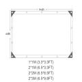 2*2M Plant New Canopy Shade Cloth Rainproof Cover Sunblock Balcony Sun Shade Net - Not Specified. 