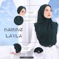 Tudung Sarung Layla Kain Moscrepe Premium New Arrival Ready STock IBU ANAK. 