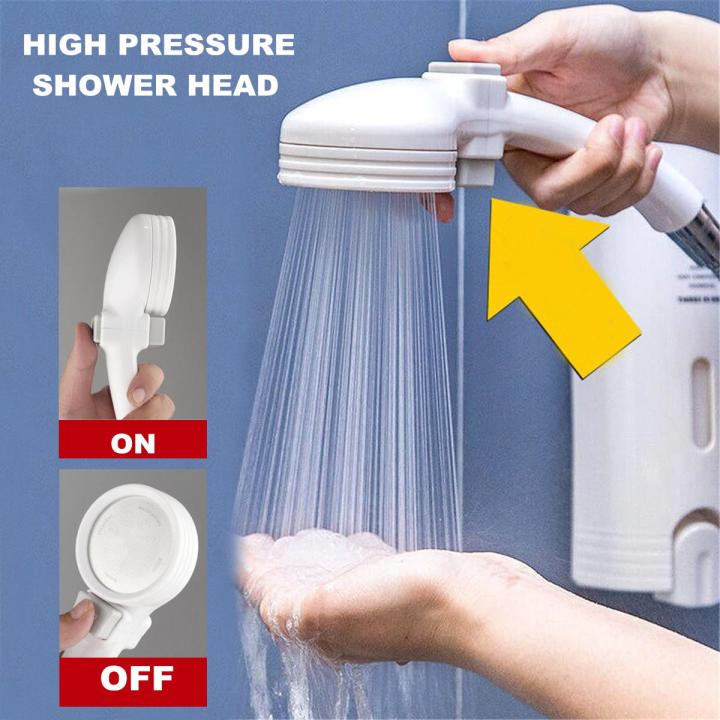 Photo inspiration: Water Saving Home Device Reviews Comparison Reference: Handheld Shower New Head On Off Switch High Pressure Water