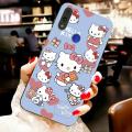 For Redmi Note 7 Back Cover Case Fashion Cute kitty Square Frame Soft Silicone Shockproof Camera Lens Protector Phone Cases. 