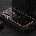 For Tecno Spark 8C Back Cover + Hand Strap Fashion Shiny 6D Plating Maple Leaves Protective Case Square Bumper Soft Silicone Mobile Phone Cases. 