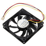 3 Pin 80mm 15mm PC CPU Cooling Fan Heatsinks Radiator For Desktop ...