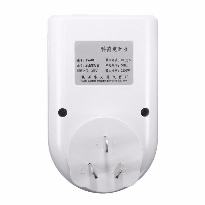AC 220V 10A Chic Programmable 60Min Wall Timer Computers Time Switch ...