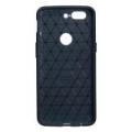 For OnePlus 5T Shockproof Carbon Fiber Soft Rubber Case TPU Cover Anti scratch Navy. 