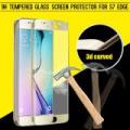 Full Cover Tempered Glass Screen Protector Phone Case Film For Samsung S7 Edge Gold - golden. 