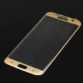 Full Cover Tempered Glass Screen Protector Phone Case Film For Samsung S7 Edge Gold - golden. 
