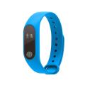 M2 Waterproof New  Smart Bracelet Watch Heart Rate Monitor Fitness Tracker Blue - Blue. 