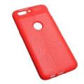 TPU Leather Phone Cover Case Full Rear Back Protector For Oneplus 5T For 1+ 5T Red - Red (red). 
