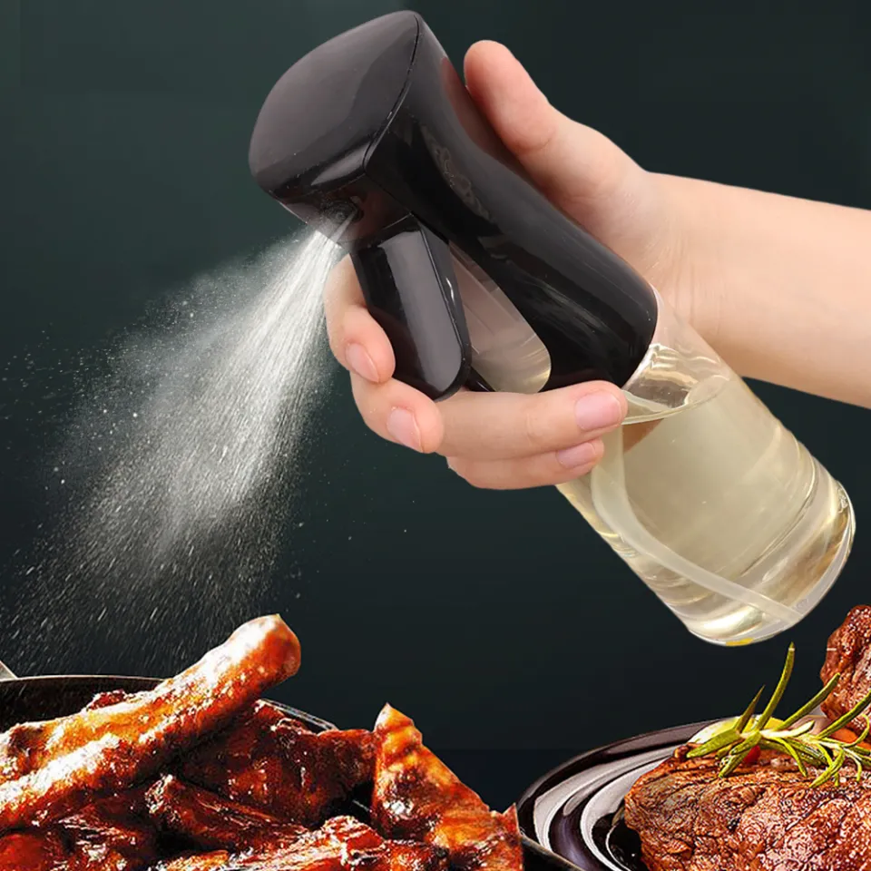 【ZOSR】200/500ml Spray Oil Bottle Olive Oil Sprayer BBQ Kitchen Cooking Oil Dispenser High Pressure Empty Bottle 喷油瓶