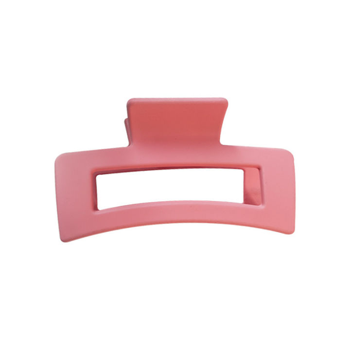 Frosted%20Morandi%20color%20square%20ladies%20Korean%20fashion%20simple%20all%20match%20going%20out%20shark%20clip%20hair%20accessories%20-%20Image%208
