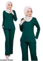 BLOUSE SELUAR SET WARDA FIT CUTTING NURSING FRIENDLY BU SUIT MUSLIMAH. 