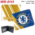 Real Madrid CF United FC Cute Cartoon Pu Leather Student Short Wallet Kids Coin Purse Gifts. 