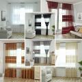 270x100cm Luxurious New Tulle Curtains Floral Living Room Bedroom Cloth Home Decor - Black wide warp. 