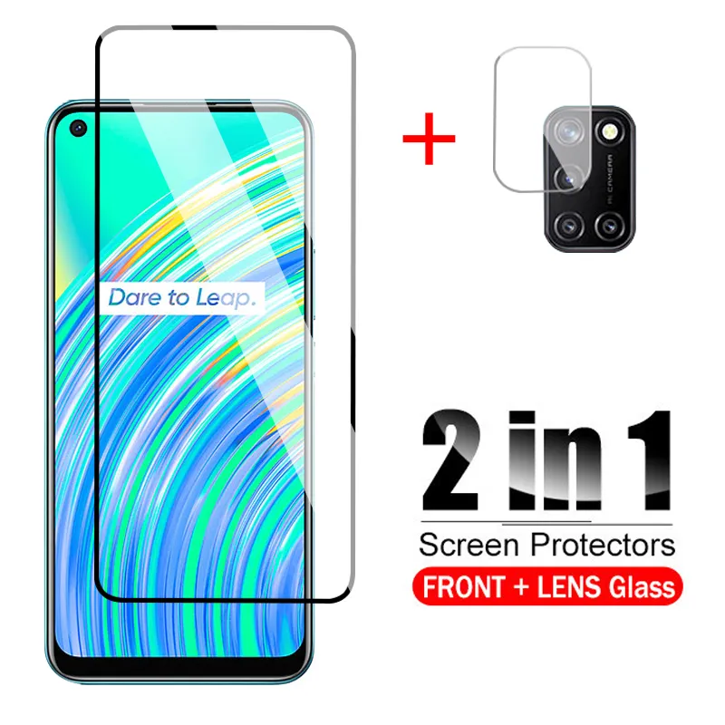 2in1) Realme c17(Front screen protector+ Back camera protector