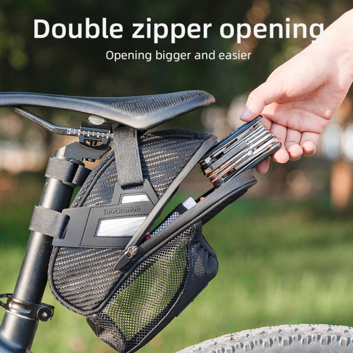 ROCKBROS%20Saddle%20Bag%20Double%20Zipper%20Reflective%20Large%20Capacity%20Water%20Tail%20Bag%20Bottle%20Pocket%20Bicycle%20Bag%20MTB%20Road%20Bike%20Accessories%20-%20Image%206