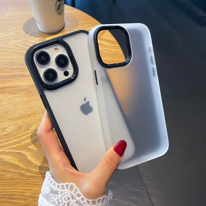 CrashStar%20Skin%20friendly%20Matte%20Transparent%20Hard%20Shockproof%20Case%20For%20iPhone%2015%2014%2013%2012%2011%20Pro%20Max%20XS%20XR%20X%208%207%20Plus%20Simple%20Casing%20Clear%20Anti%20fall%20Phone%20Cover%20Shell%20Hot%20Sale%20-%20Image%202