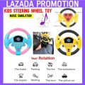 Readystock Music Car Steering Wheel Toy Early Educational Intelligent for Kids Children Simulator Stereng Mainan. 