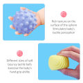 Mumystation 6Pcs Rubber Hand Ball Baby Tactile Senses Toys Newborn Teether Squeeze Bell Toy Set Bath toys. 