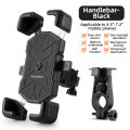 ROCKBROS Shockproof Cycling Phone Holder 360° Adjustable MTB Phone Mount Anti-vibration Anti-shake Road Bicycle Phone Bracket Quick Release Motorcycle Phone Holder E-Bike Accessories. 