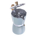 150ml/300ml Mocha Coffee Pot Italian Espresso Aluminum Mug Octagonal Coffee Pot Coffee Maker Tool - Blue 300ml. 