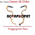 For Tecno Camon 18 CH6 CH6n / 18P P CH7 CH7n / 18 Premier CH9 CH9n Home Button Fingerprint Sensor Return Power Flex Cable. 