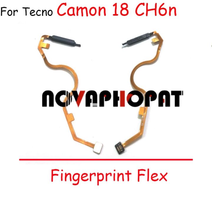 For Tecno Camon 18 CH6 CH6n / 18P P CH7 CH7n / 18 Premier CH9 CH9n Home Button Fingerprint Sensor Return Power Flex Cable