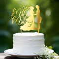 Wedding Cake Topper Cake Decoration in Acrylic. 