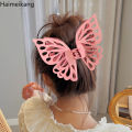 Korean Hollow Double Layer Butterfly Claw Simple Clip Ponytail Holder Fashion Hair Accessories for Woman.