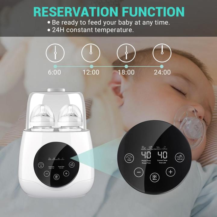 EIVOTOR%206%20in%201%20Baby%20Bottle%20Warmer%20Baby%20Food%20Warmer%20Double%20Steam%20Sterilizer%20Bottle%20Sterilizer%20Milk%20Warmer%20With%20Timer%20-%20Eurocode%20-%20Image%202