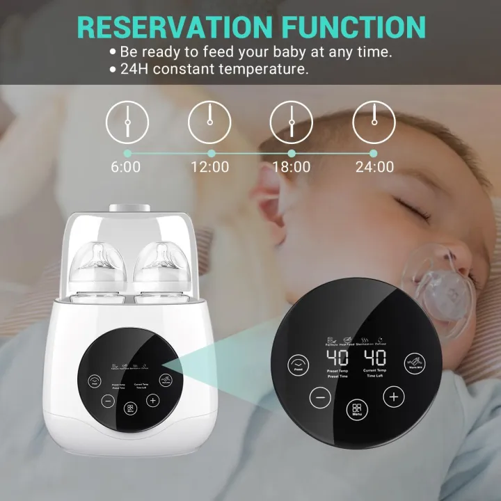 EIVOTOR%206%20in%201%20Baby%20Bottle%20Warmer%20Baby%20Food%20Warmer%20Double%20Steam%20Sterilizer%20Bottle%20Sterilizer%20Milk%20Warmer%20With%20Timer%20-%20Eurocode%20-%20Image%202