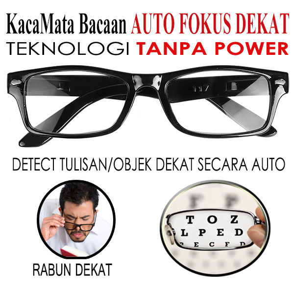 CERMIN MATA RABUN DEKAT AUTO-FOKUS SMART AI-FUNCTION + ANTI BLUE LIGHT READING GLASSES FOR UNISEX