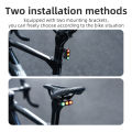 ROCKBROS 3-Color Light Bicycle Taillights Brake Sensor Cycling Rear Light 50H Long Battery Life Vibration Induction MTB Road Bike Night Safety Riding Equipment. 