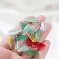 St.kunkka 10-30pcs 10x23mm Exquisite Transparent Leaf Pendant Beads Glass Pendant For DIY Necklace Bracelet Making.
