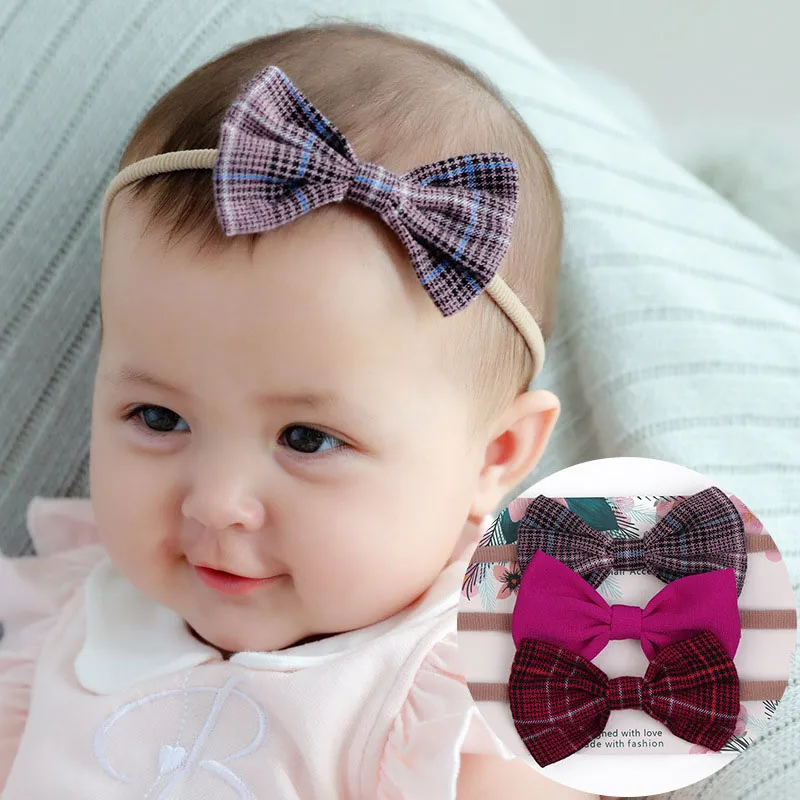 Bow Clip Little Girl Bow Headbands 10 PCS/Set Children Flower Bow