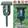Solar Ultrasonic Pest Animal Repeller Repellent Sensor Detection Garden Yard -. 