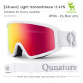 Adult Ski Goggle Anti-fog Anti-UV400 Goggle Double-layer Lenses Wide Vision Windproof Ski Eyewear Shade Snow Sports Equipments. 