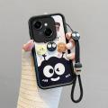 For Tecno Pop 9 4G Spark Go 1 KL4H Phone Case 3D Cute Cartoon Labubu Kapibara Anti-Drop Casing With Lanyard. 