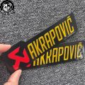 Musion Akrapovic Sticker Decals Exhaust Pipe Sticker Heat Resistant 3D Aluminium Material Decal Waterproof Motorcycle Muffler Sticker. 