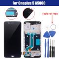 LCD Display Mobile Touch Screen Digitizer Replacement +Frame +Tools For Oneplus 5 A5000 -.