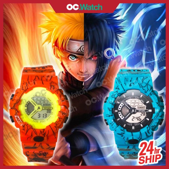 Naruto Digital LED Kids Boy Watch Jam Tangan Budak Lelaki Perempuan Kanak Student Men Girl Sekolah Murah Sasuke Remaja Children