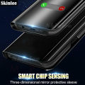 Phone Case for Galaxy A16 Smart Auto Sleep Mirror Flip Housing Casing Glossy Mirror Cases for Samsung Galaxy A16 Cover Cases. 